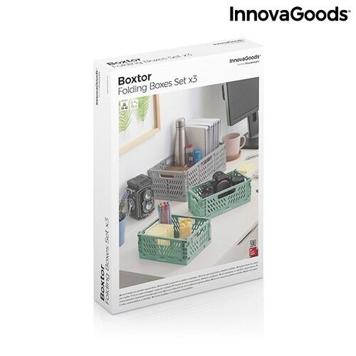 3 sulankstomų dėžučių rinkinys Boxtor InnovaGoods Home Houseware