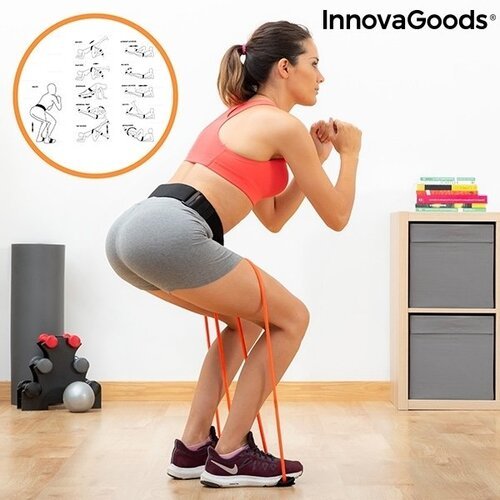 Diržas su pasipriešinimo juostomis užpakalio raumenims Bootrainer InnovaGoods Sport Fitness