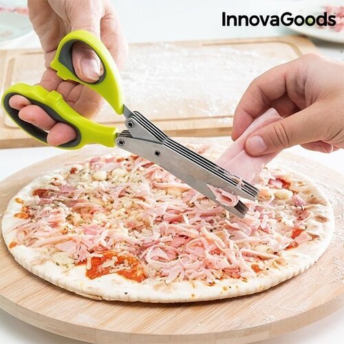 InnovaGoods Kitchen Foodies 5-in-1 žirklės su įvairiais ašmenimis