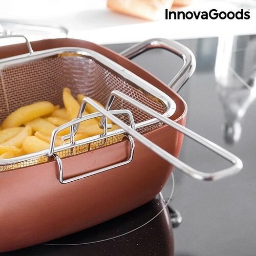 InnovaGoods Kitchen Cookware 5 in 1 daugiafunkcės keraminės keptuvės rinkinį (4 dalių)