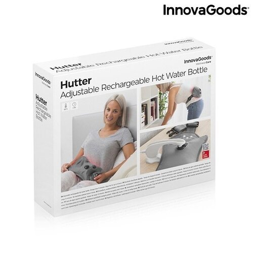 Reguliojamas daugkartinis užpildomas karšto vandens butelis Hutter InnovaGoods 400W Pilka Wellness Care