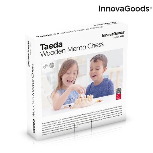 Mediniai atminties šachmatai Taeda InnovaGoods 26 Dalys Gadget Kids